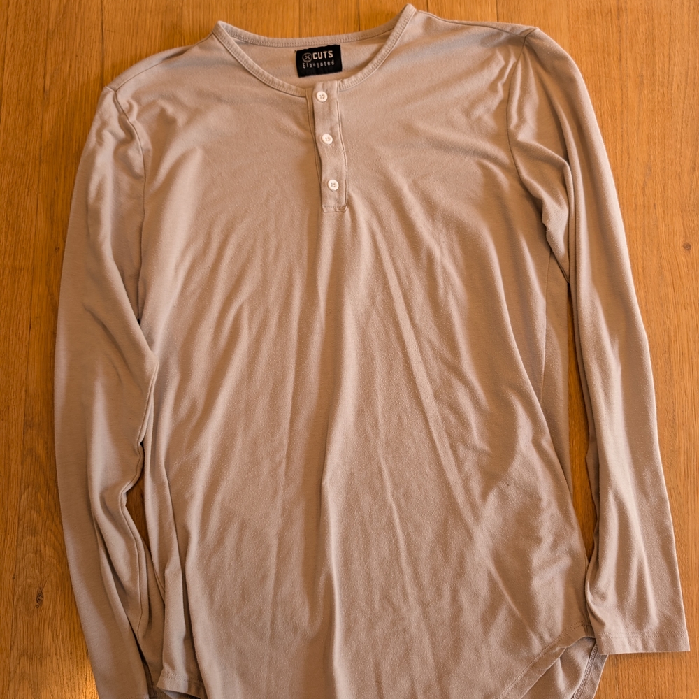 Cuts Clothing Tan Long Sleeve Tee